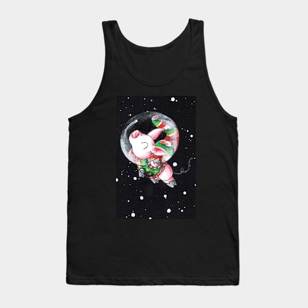 Cozy in Orbit Tank Top by KristenOKeefeArt